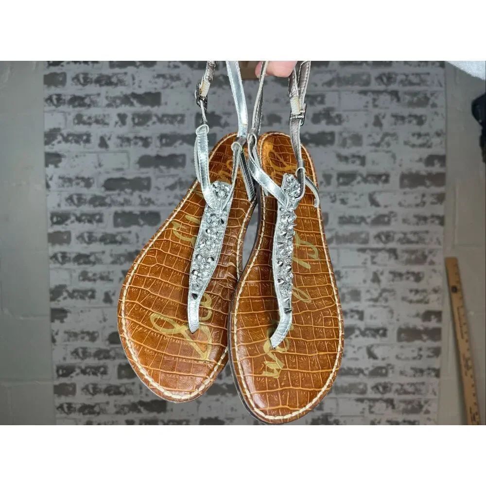 Sam Edelman | women silver jeweled rhinestones sandals